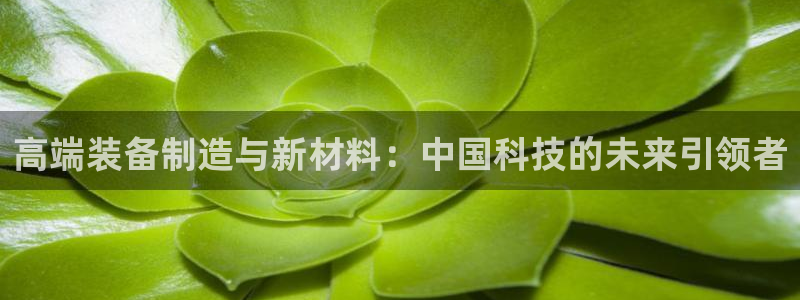高端装备制造与新材料：中国科技的未来引领者