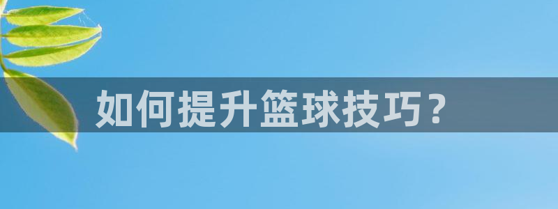 如何提升篮球技巧？
